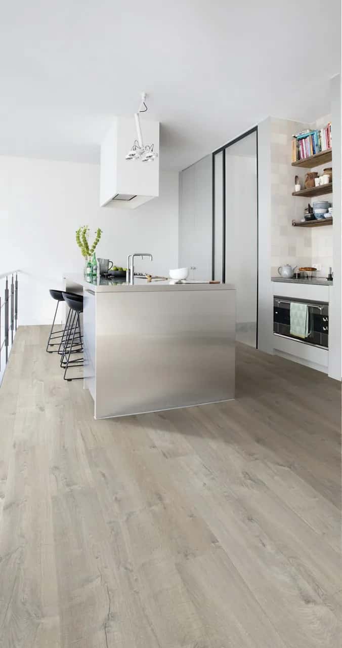 Soft oak grey Laminate Impressive