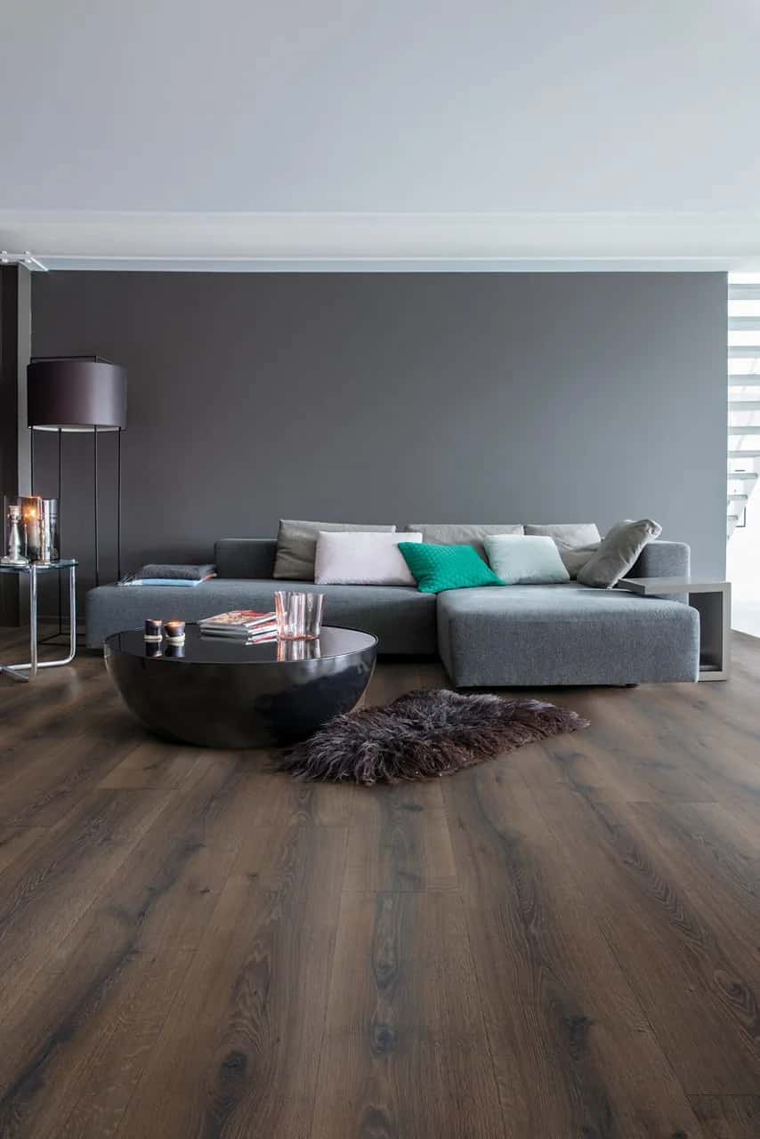 Desert oak brushed dark brown Laminate Majestic
