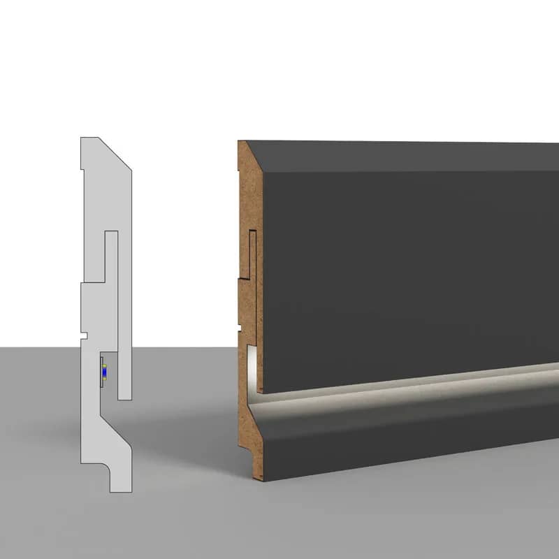 Modern Antrasit (Lumina) Süpürgelik LUMINA_MODERN_ANTRASIT uygulama görünümü