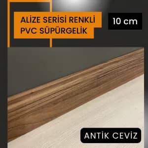 Alize Renkli Pvc Süpürgelik Antik Ceviz uygulama görünümü