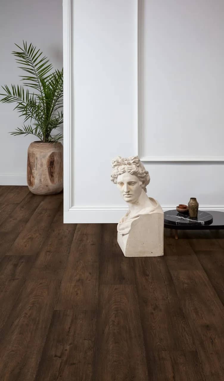 Waxed oak brown Laminate Capture uygulama görünümü