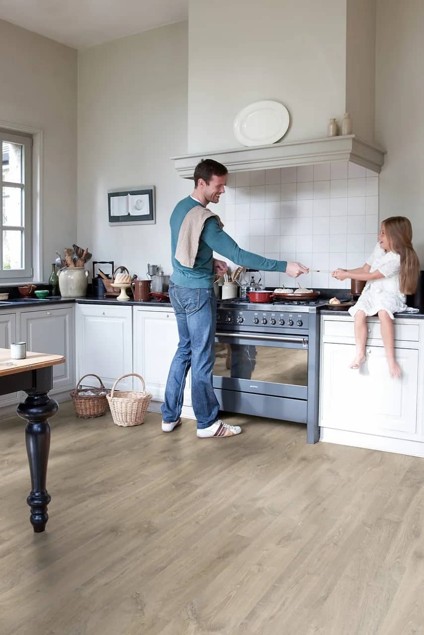 Louisiana oak beige Laminate Creo uygulama görünümü