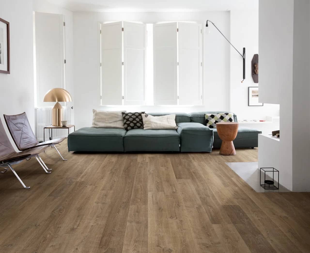 Riva oak brown Laminate Eligna uygulama görünümü