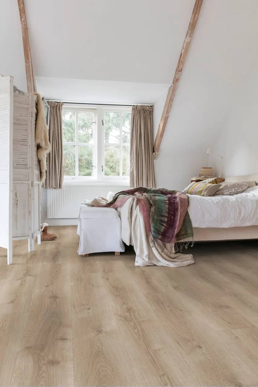 Desert oak brushed grey Laminate Majestic uygulama görünümü