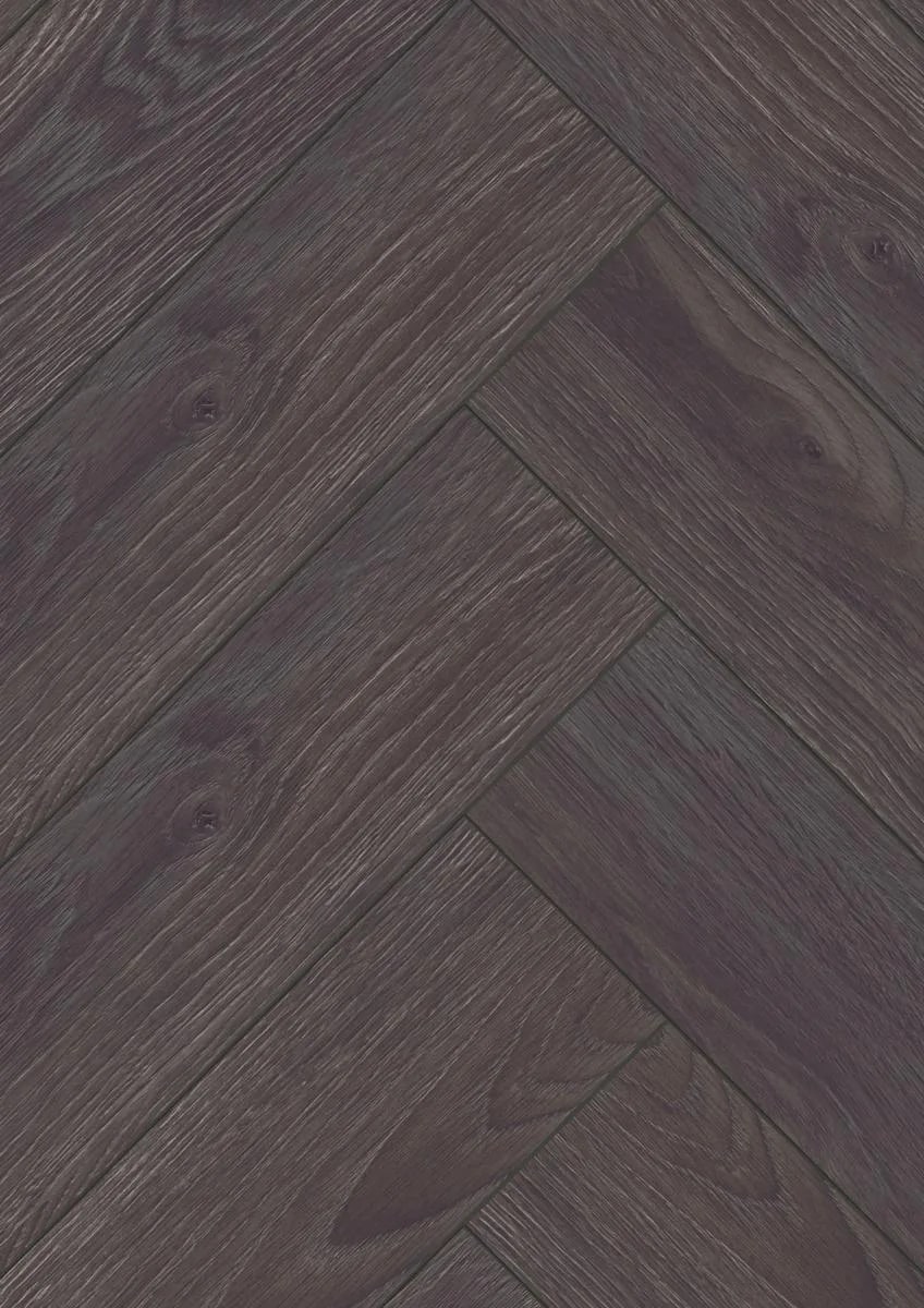 KronoTex Herringbone Elba Oak Black laminat parke