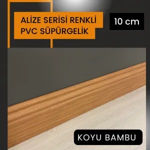 PVC Süpürgelik PVC Süpürgelik Alize Renkli Pvc Süpürgelik Koyu bambu - İstanbul parke satış, montaj ve işçilik görseli