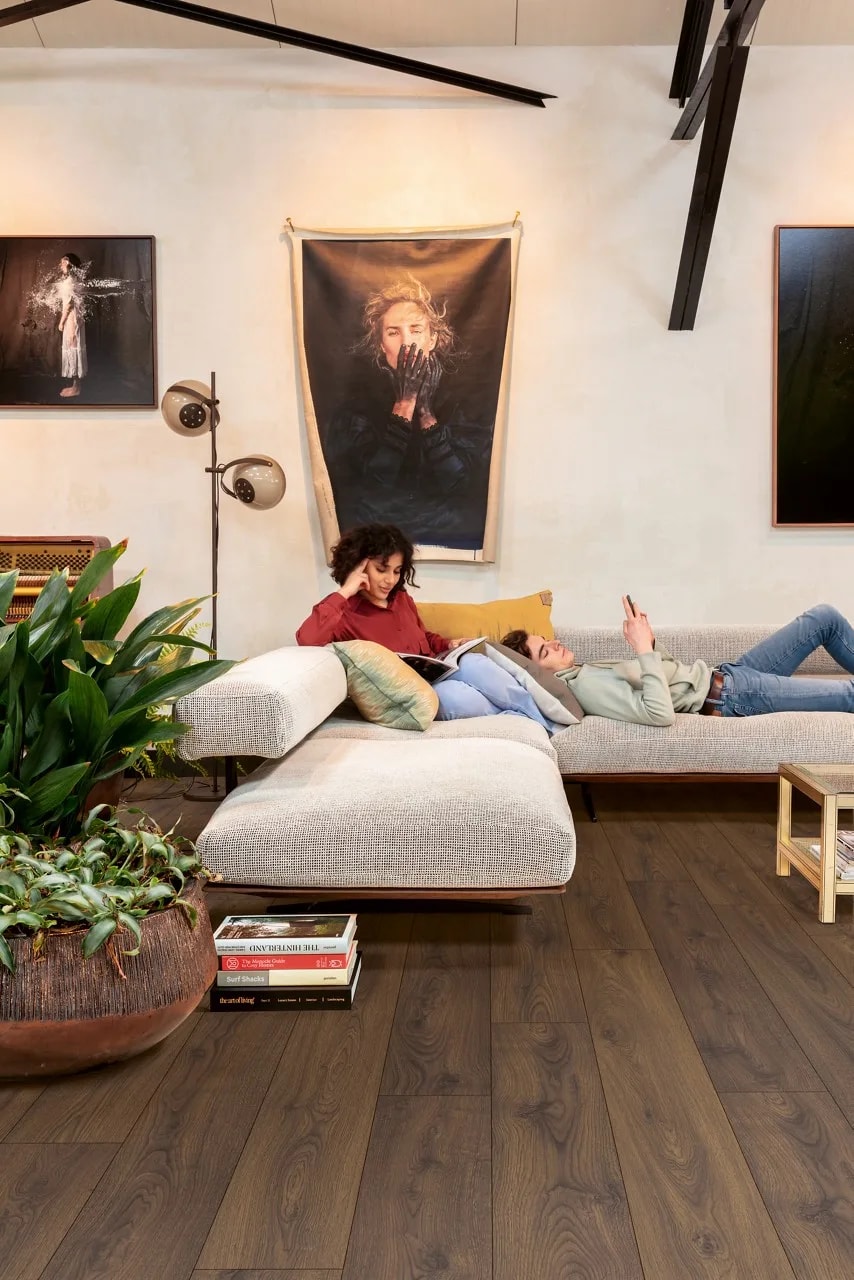 Peanut brown oak Laminate Classic