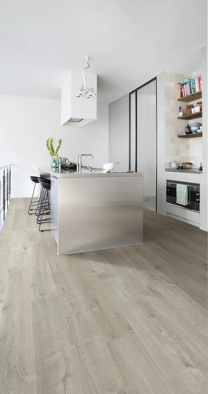 Soft oak grey Laminate Impressive