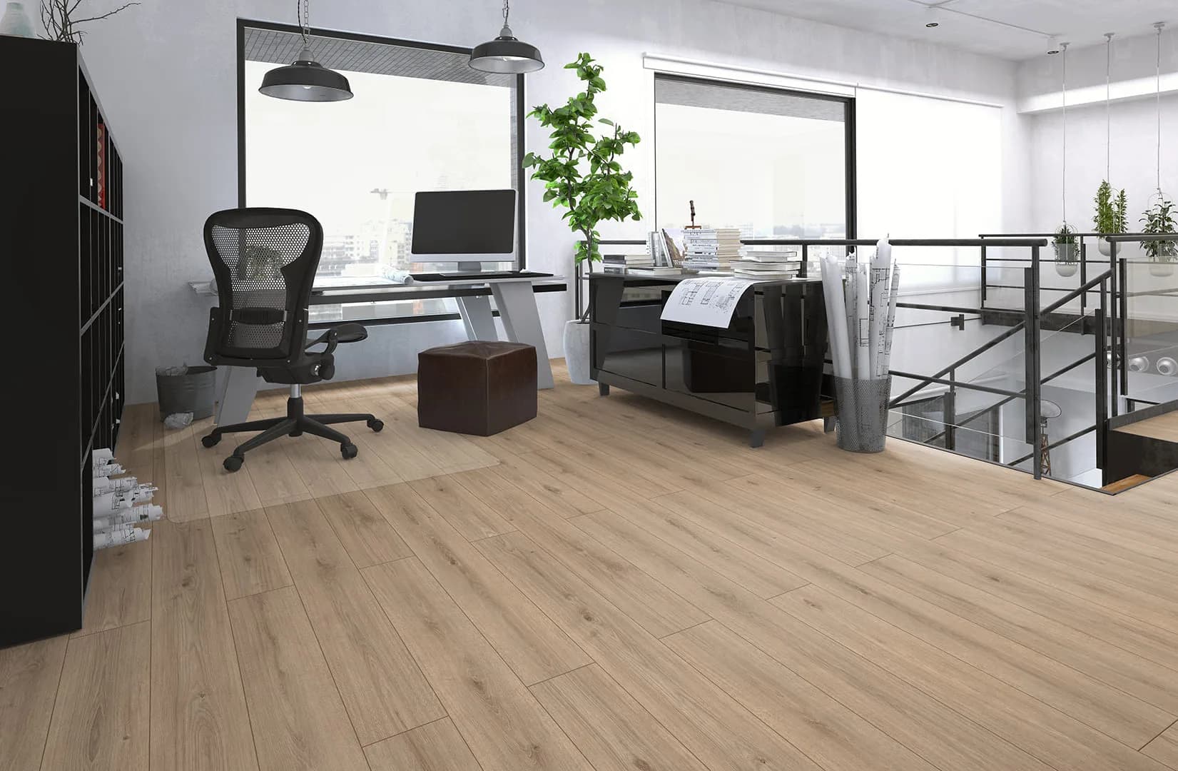 Vintage Matt Laquered Taupe Oak 2