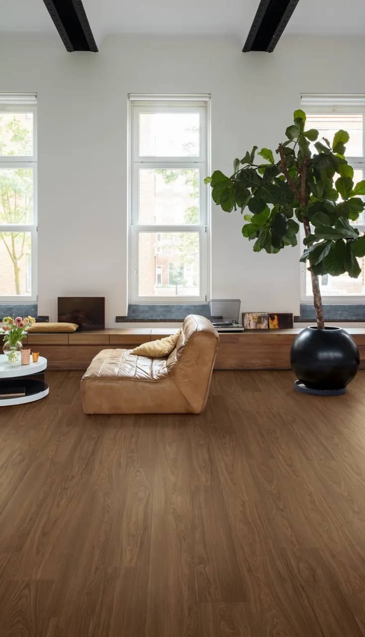 Chic walnut Laminate Capture uygulama görünümü