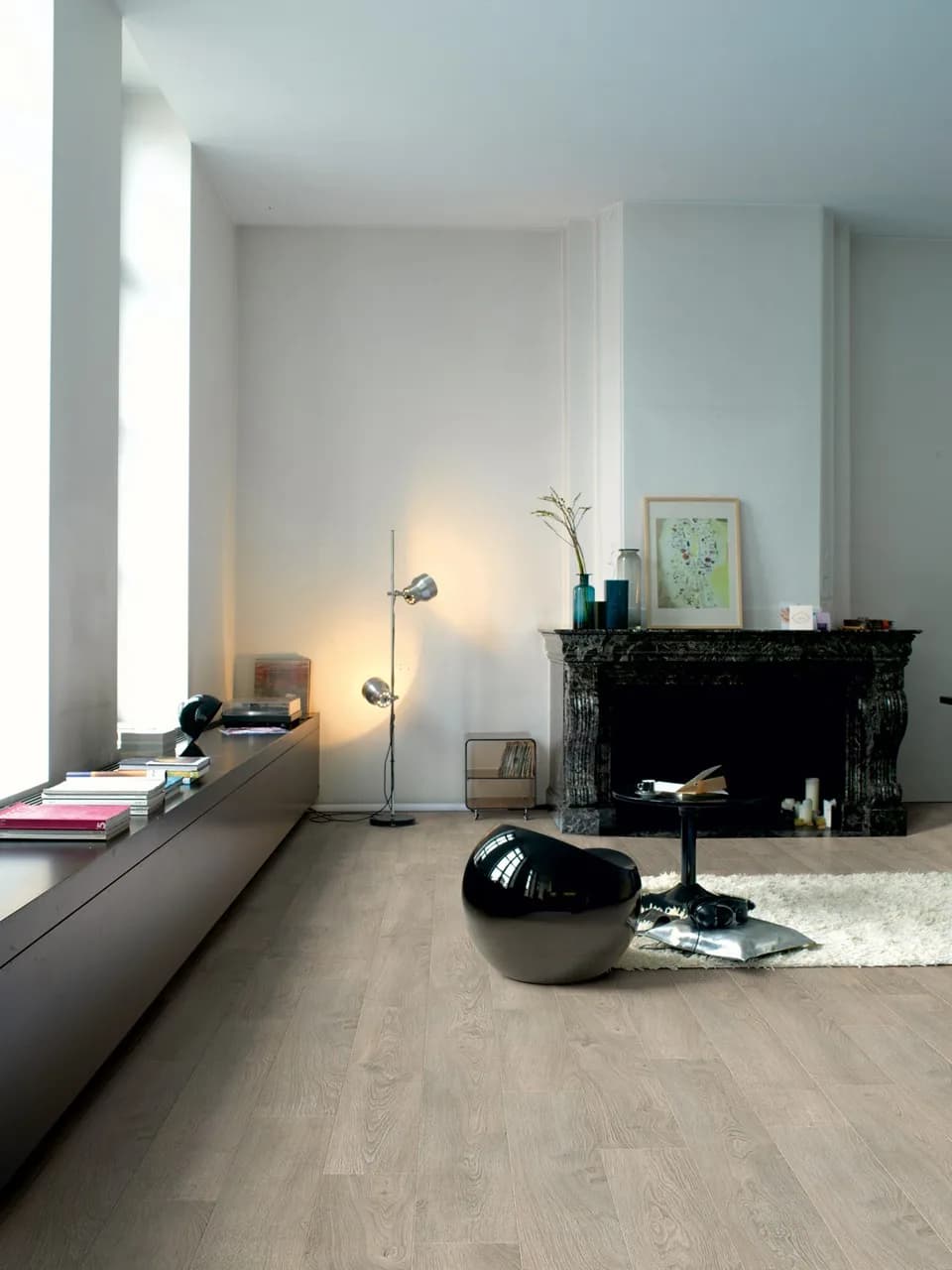 Old oak light grey Laminate Classic