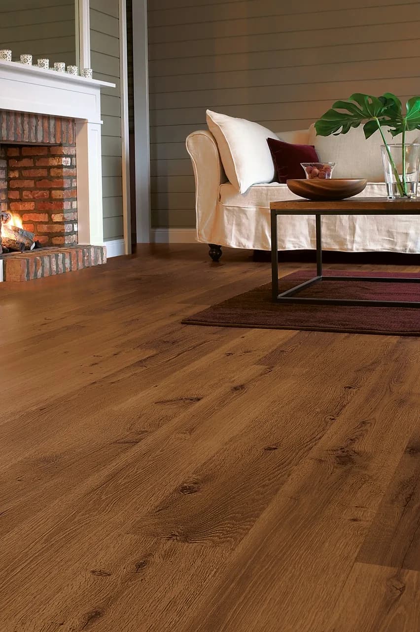 Vintage oak dark varnished Laminate Eligna