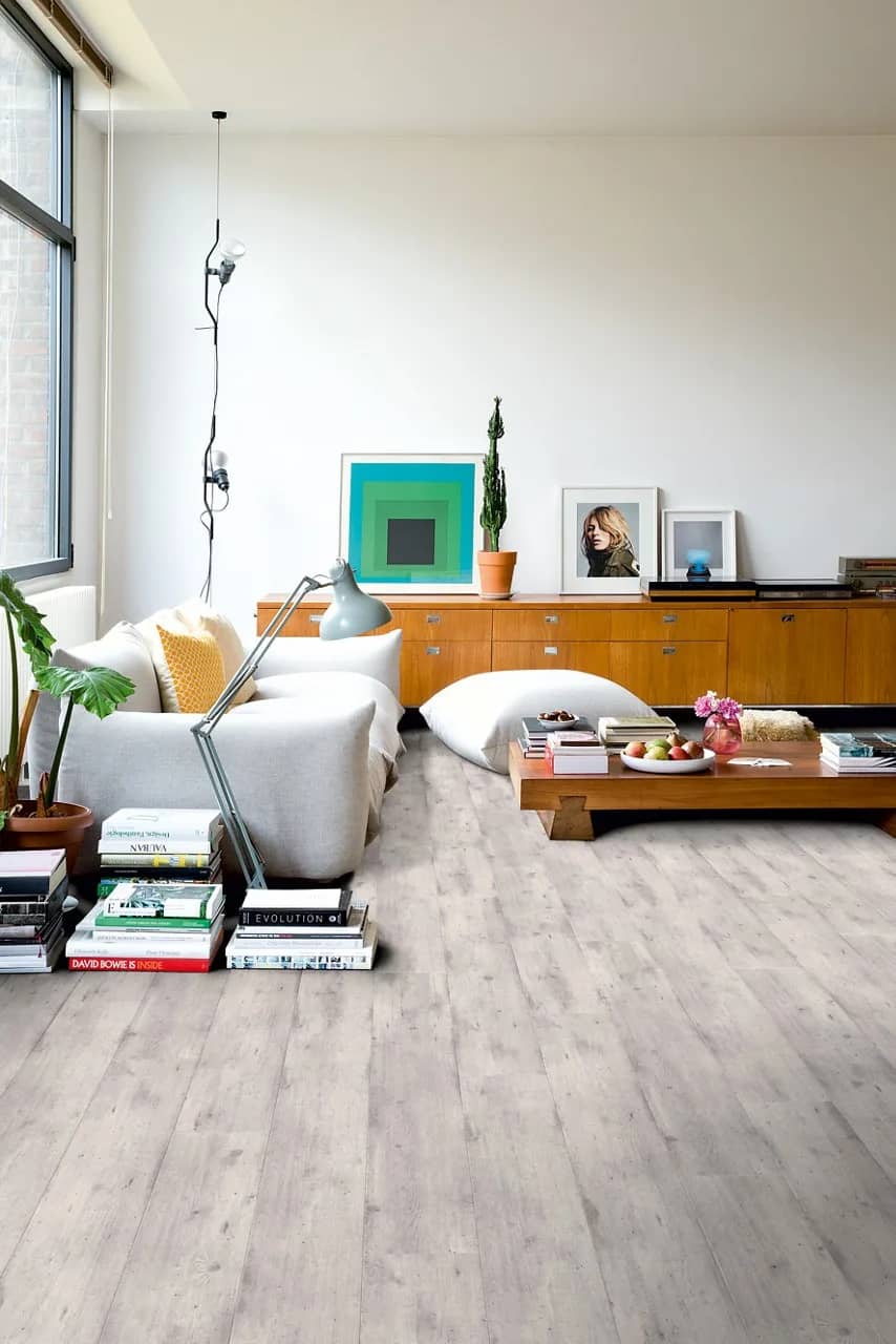 Concrete wood light grey Laminate Impressive uygulama görünümü