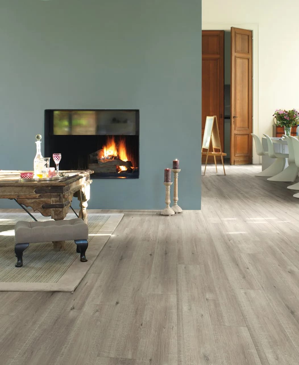 Saw cut oak grey Laminate Impressive
