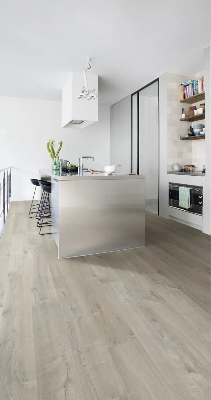 Soft oak grey Laminate Impressive