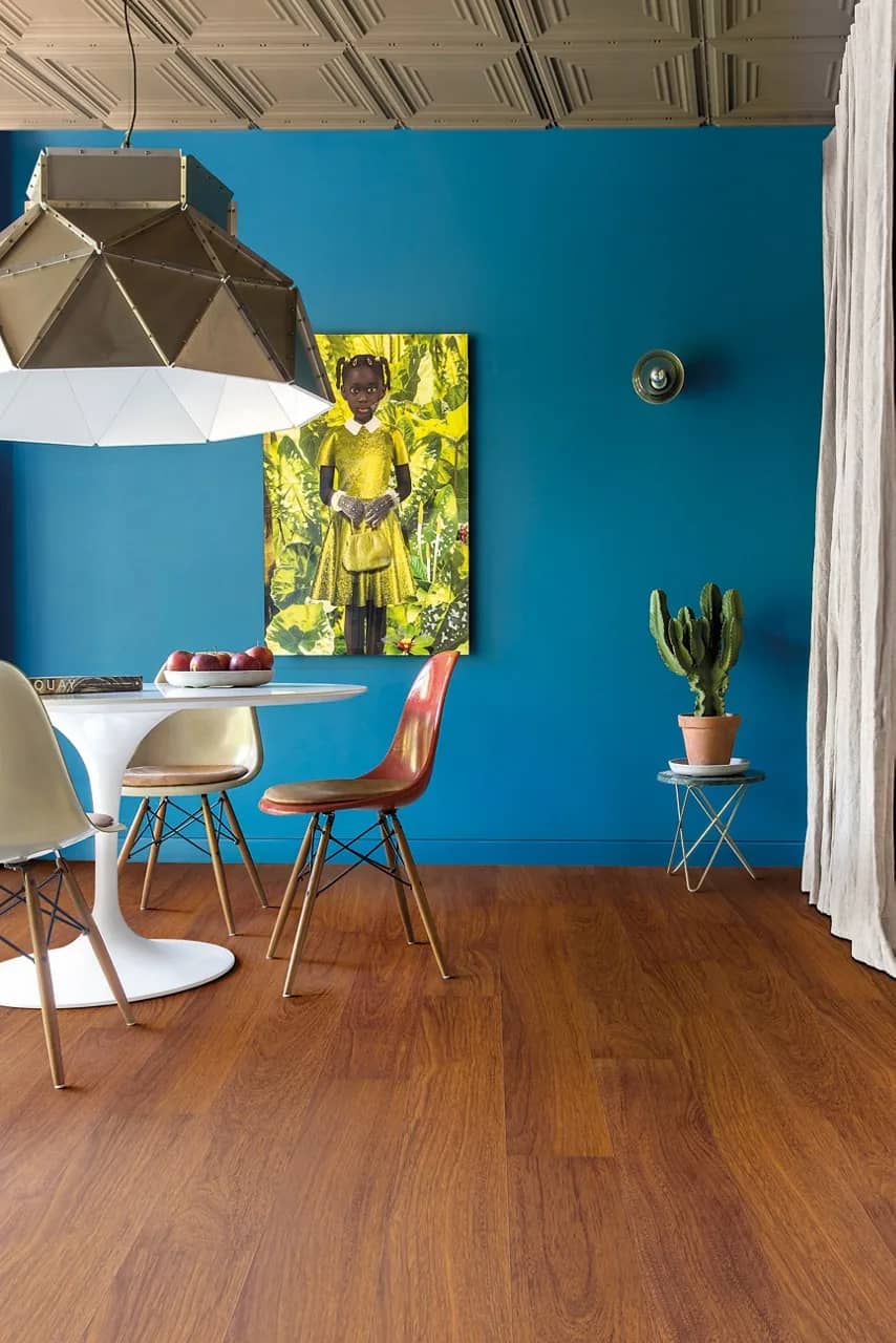 Natural varnished merbau Laminate Largo uygulama görünümü