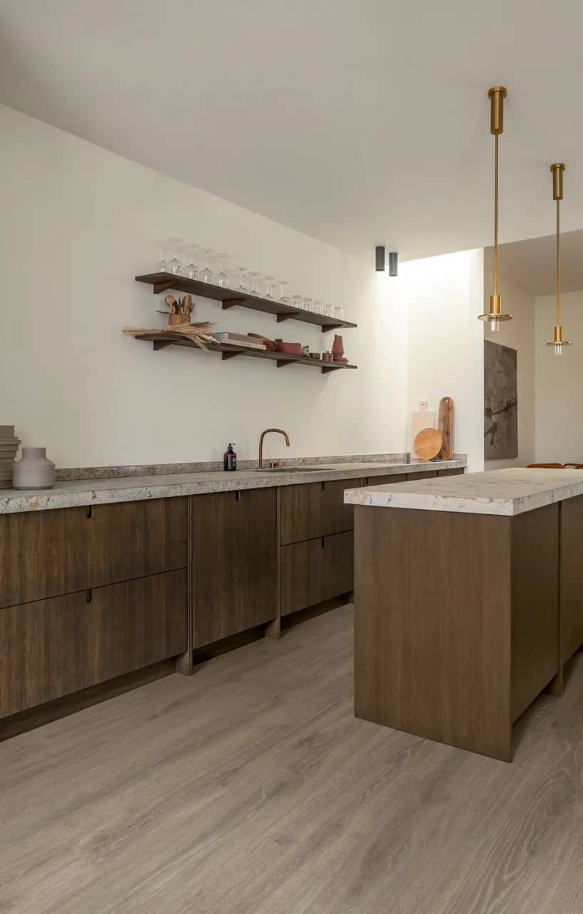 Woodland oak brown Laminate Majestic uygulama görünümü