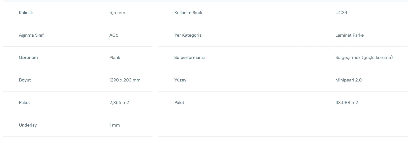 Nuva teknik özellikler