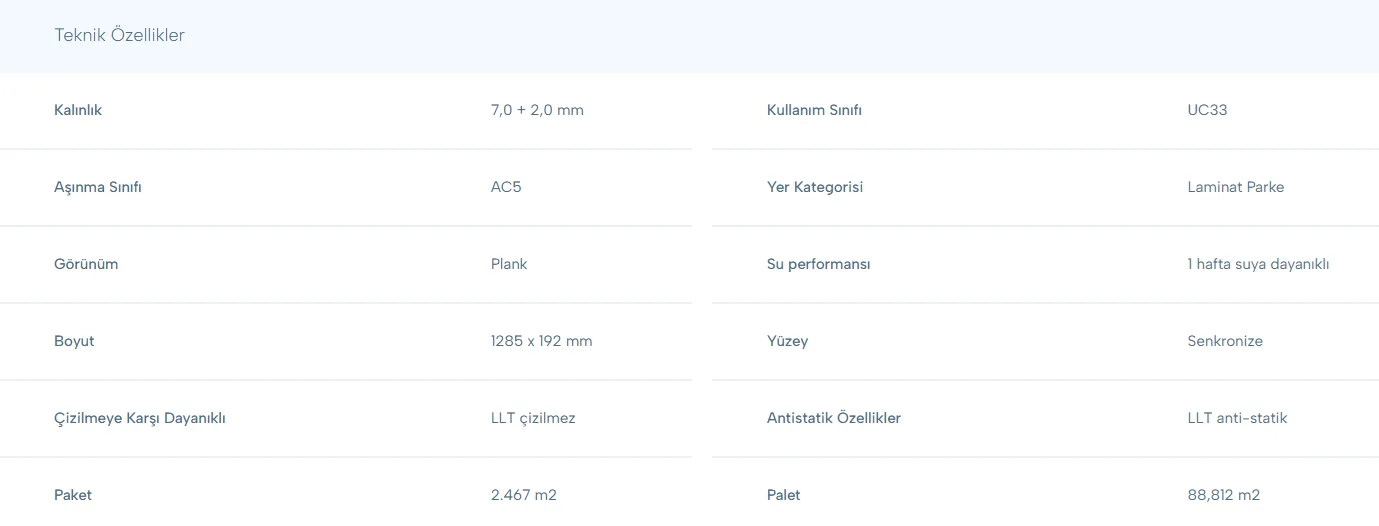 Uberwood teknik özellikler
