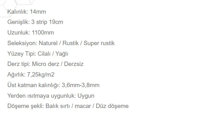 3 Strip teknik özellikler